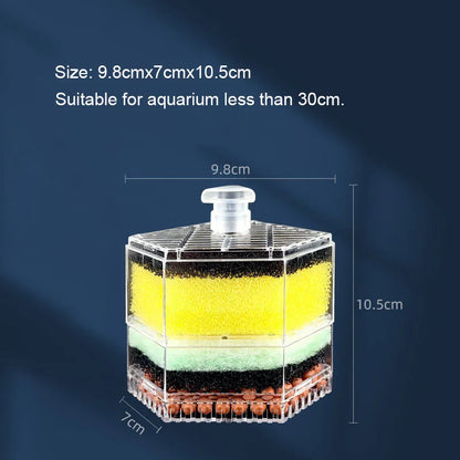 New Aquarium Filter Fish Tank Shrimp Pond Air Pump Biochemical Sponge Filter Bio Sponge Filter Aquarium Filtration