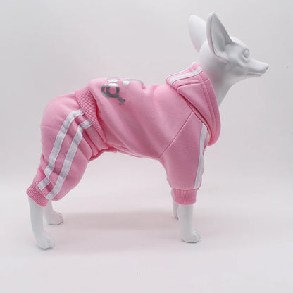 Brand Design Adidog Clothing Dog Jumpsuit Sports Suit Spring Dog Clothes for Small Dogs Chihuahua Terrier Beagle Pet Apparel