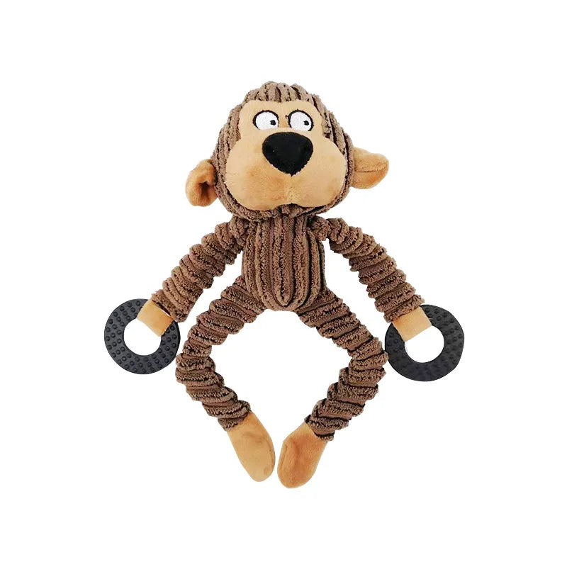 Donkey Dog Toys for Large Dogs Plush Stuffed Dog Toys for Aggressive Chewers Stuffed Dog Toys Durable Squeaky Puppy Chew Toys