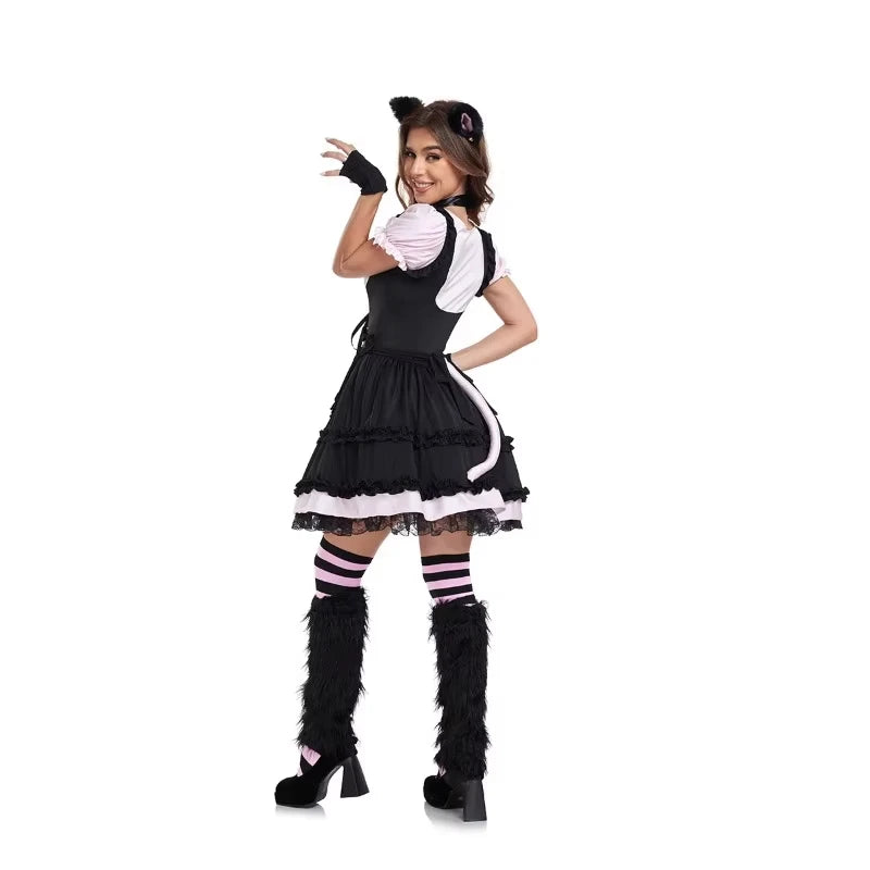 Cat Girl Costume Adult Women's Dress Beer Festival Maid Carnival Party Cosplay Sexy Cat Girl Performance Costume Uniform Suit