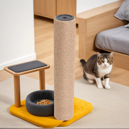 Cat Scratching Post for Cat Tree Tower DIY Cat Climbing Frame Replacement Post Sisal Rope Entangle Kitten Toy Scratch Furniture
