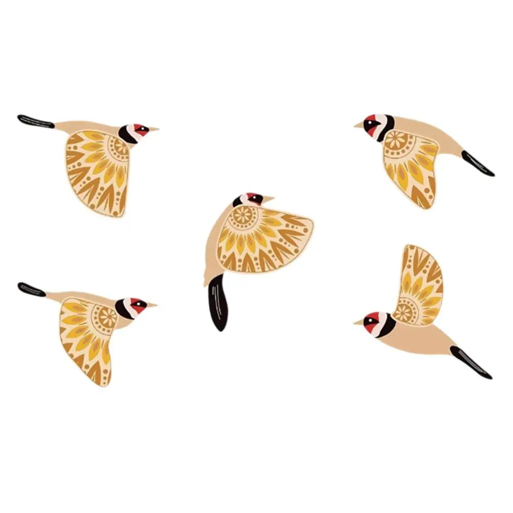 Wooden Bird Wall Art Black Flying Wooden Bird Wall Decor Set Home Decorations Wood Farmhouse and Rustic Folk Art Birds