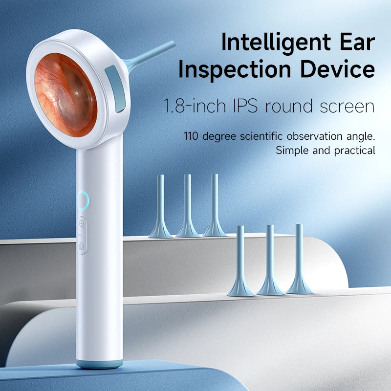 HD Visual Ear Cleaner 1.8’’ Screen Ear Camera  Instant On/Record, Home & Pet Otoscope for Kids/Adults/Dogs/Cats,