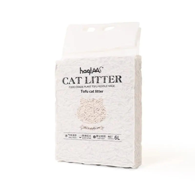 Original Plant Tofu Cat Litter 6L Green Tea Mixed Plant Cat Litter Fast Clumping Pet Supplies