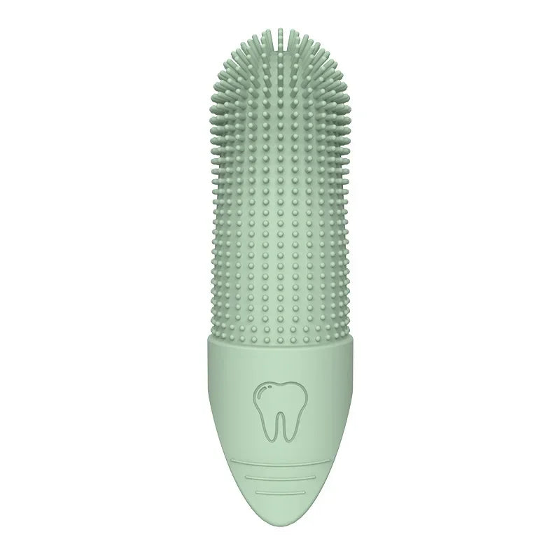Dog Toothbrush, 360° Cleaning Finger Toothbrush for Dogs, Food Grade Silicone Dog Finger Toothbrush for Dogs & Cats Dental Care