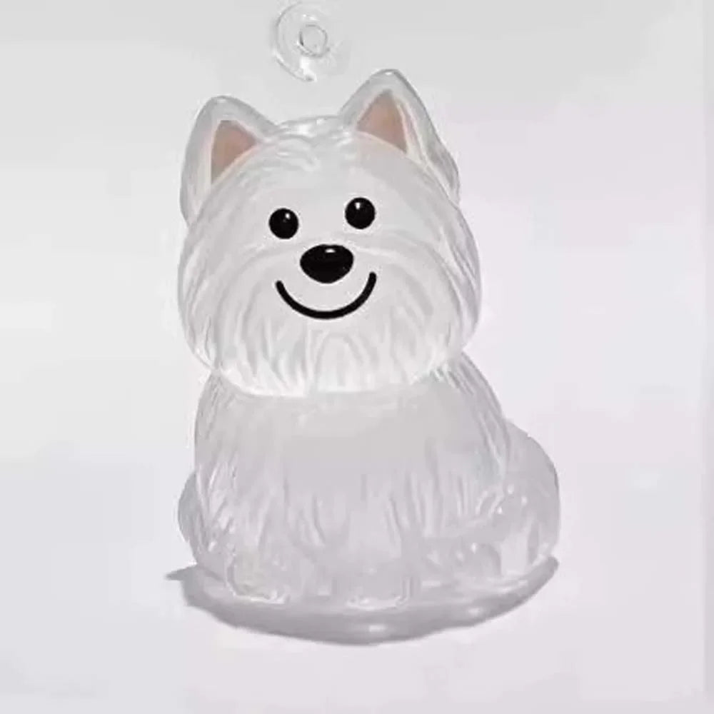 Dog Shape Dog Hair Storage Box Transparent DIY Handmade Pet Hair Keychain Keyring Hair Grooming Puppy Pendants Pet lovers