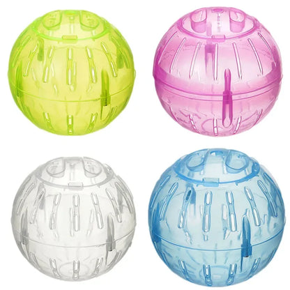Hamster Exercise Ball Pet Toys Clear Cute 4inch Rolling Ball Running Wheel for Relieving Boredom Cage Accessories Chinchilla