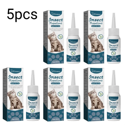 1/3/5pc Pet Flea Killer Drops Anti Fleas Cats Ticks Lice Mite Removal Relieve Itching Dogs Ringworm Treatment Pet Insect Removal
