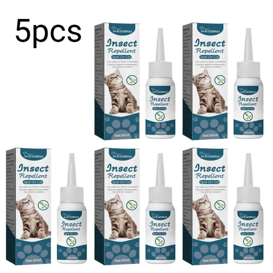 1/3/5pc Pet Flea Killer Drops Anti Fleas Cats Ticks Lice Mite Removal Relieve Itching Dogs Ringworm Treatment Pet Insect Removal