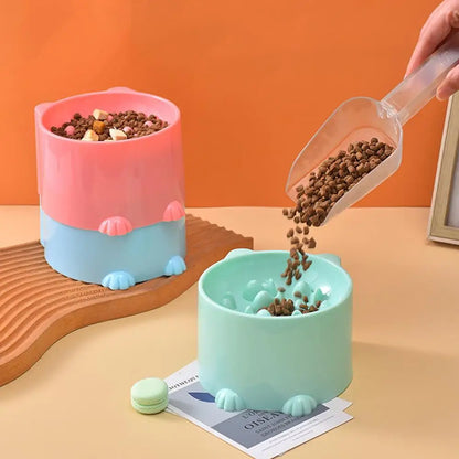 Pet Bowl  Useful Slow Feeder Pet Bowl Dog Food Dispenser  Anti-overturning Dog Food Dispenser