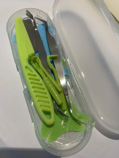 Tick Removal Tool Kit for Dogs Fleas Parasites Cleaning Tweezers Pet Grooming Accessories Hygiene Care fly trap garden moth