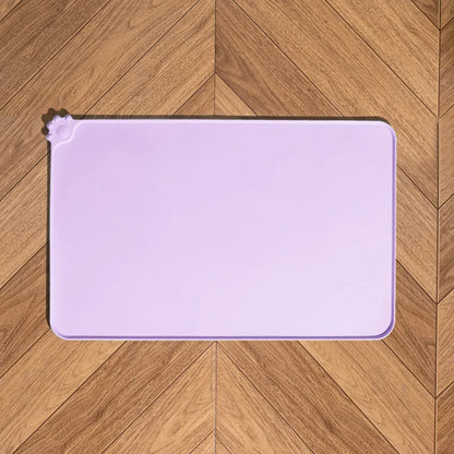 Pet Feeding Mat - Silicone Dog  Waterproof Non-Slip Spill Proof Pet Placemat Practical Home Solution for Dogs and  Cats