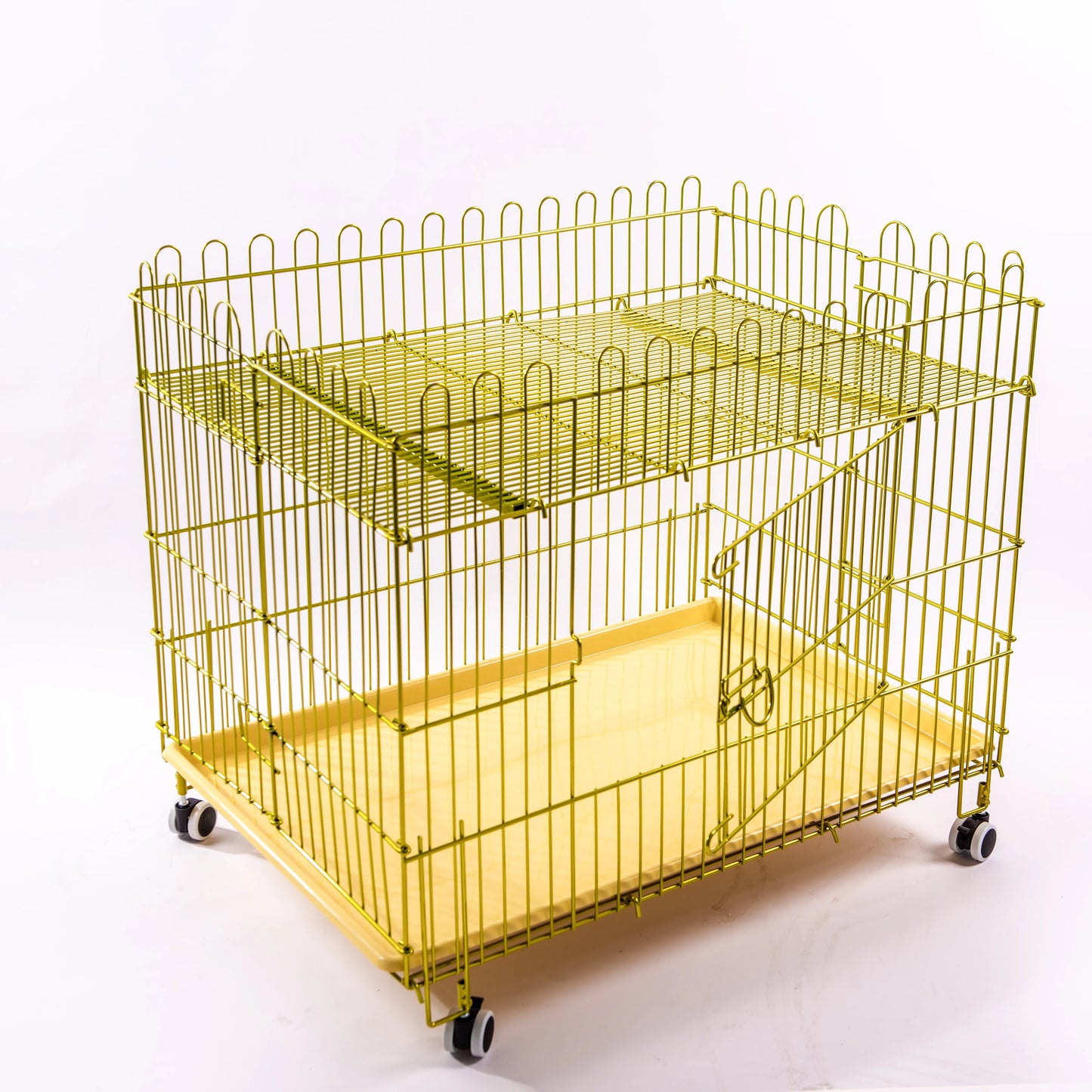 Dog Crate Furniture With Cushion for Large Medium Dogs, Heavy Duty Dog Kennel With Double Doors, Decorative Pet House Dog Cage