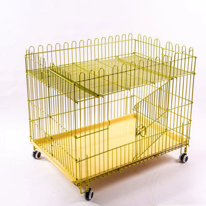 Dog Crate Furniture With Cushion for Large Medium Dogs, Heavy Duty Dog Kennel With Double Doors, Decorative Pet House Dog Cage