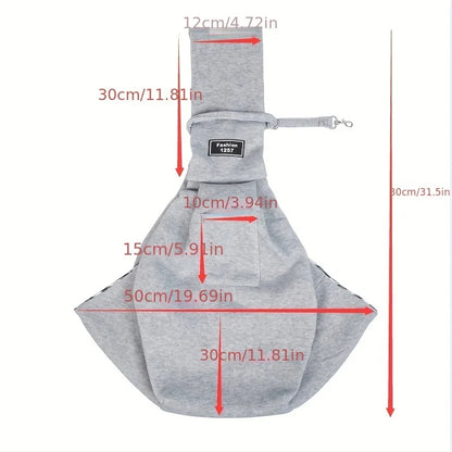Dog Sling Carrier Bag, Pet Shoulder Crossbody Bag, Portable Hands Free Double Sided Dog Travel Bag For Outdoor Supply