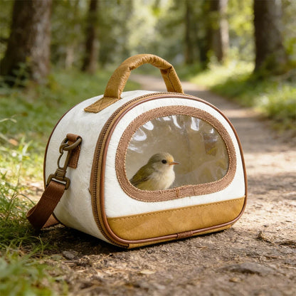 NEW Portable Bird Carrier Bag Breathable Design Handheld & Crossbody Small Pet Bag Suitable for Parrot Hamster Hedgehog Chipmunk