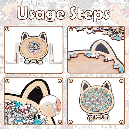 New DIY Dog Puzzle Fun Wooden Educational Toys Dog Animal Decompression Handmade Assembled Toy Gift For Children and Adults