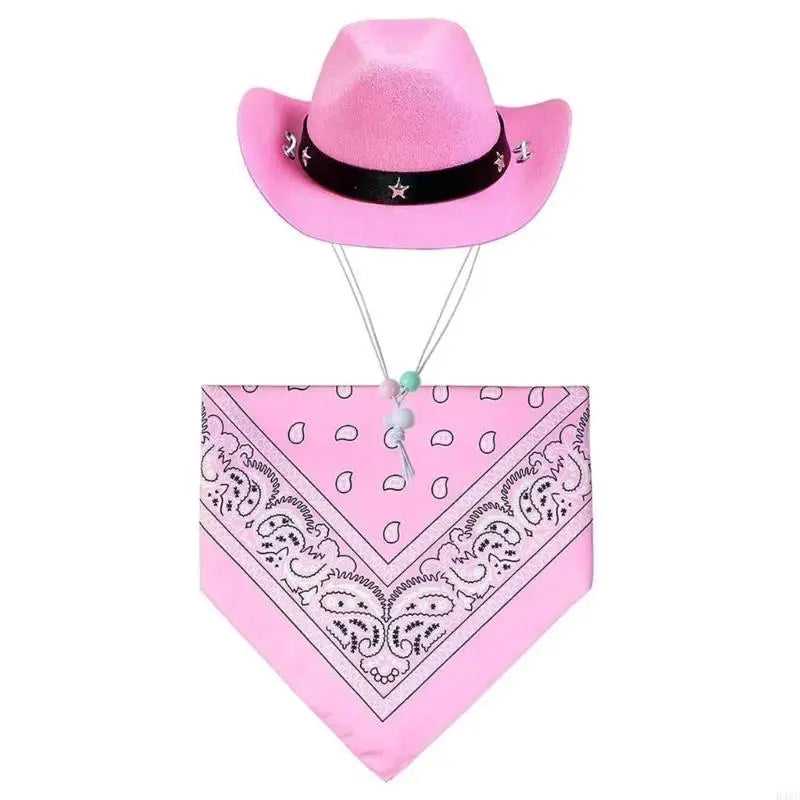 Dog Costume Hat Bandanas Halloween Theme Party Dog Cowboy Hat Cosplay Accessory