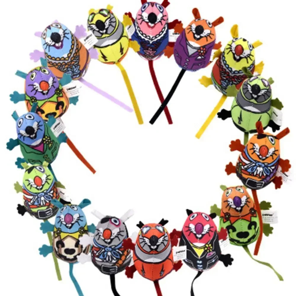 Fashion Unique with Cat Mint Stuffed Toys Funny Sound Squeaker Chew Biting Toys Pet Toys Catnip Cat Mouse Toys