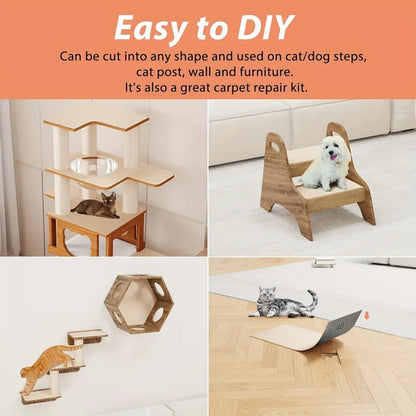 Trimmable Cat Scratching Mat Cat Scratcher Sofa Tape Scratching Post Self-adhesive Carpet Cats Scratch Board Cat Accessories