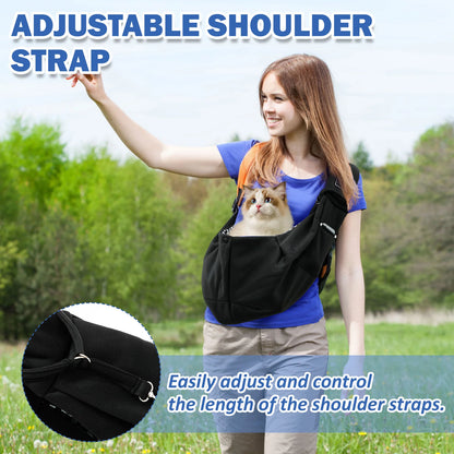 Dog Carrier Bag Pet Sling Shoulder Bag Comfortable Portable Travel Crossbody Outdoor Cat Puppy Small Dogs Carrying Supplies