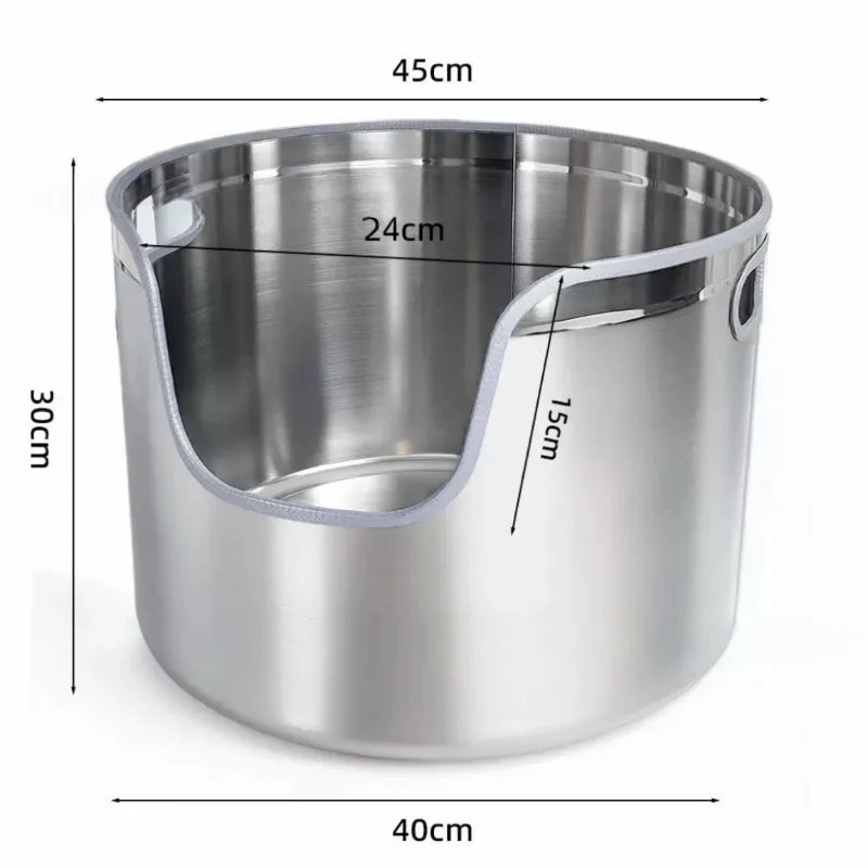Stainless Steel Cat Litter Box Cat Toilet Litter Pet Cats Sandbox Self-cleaning Cats Supplies Sand Boxes Carrier Pets Sandboxes