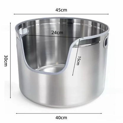Stainless Steel Cat Litter Box Cat Toilet Litter Pet Cats Sandbox Self-cleaning Cats Supplies Sand Boxes Carrier Pets Sandboxes