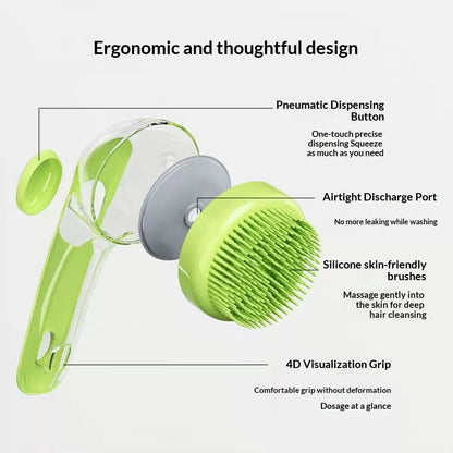 Pet Bath Brush for Small Dogs & Cats: Specialized Dog Washing Tool, Massage Scrub Brush - Pet Bathing Essential for