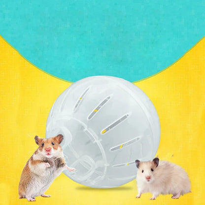 Hamster Exercise Ball Pet Toys Clear Cute 4inch Rolling Ball Running Wheel for Relieving Boredom Cage Accessories Chinchilla