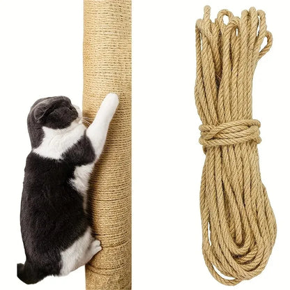 20/50/100M Natural Sisal Rope Cat Scratcher Rope Tree Scratching DIY Toy Paw Claw Furniture Protector Scratching Post