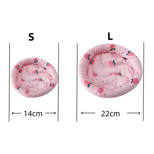 Small Animal Warm Litter Mat Cushion Bed for Rabbit Hamster Pig Cozy House Floor Mat Pet Bedding Accessory