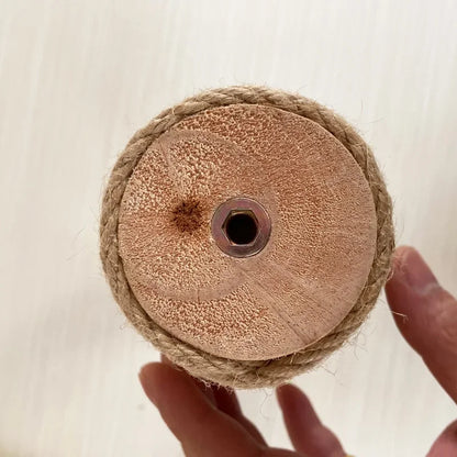 Cat Scratching Post Tree Shape Sisal Solid Wood DIY Kitten Climbing Frame Replacement Column Accessories Furniture Pet Toy