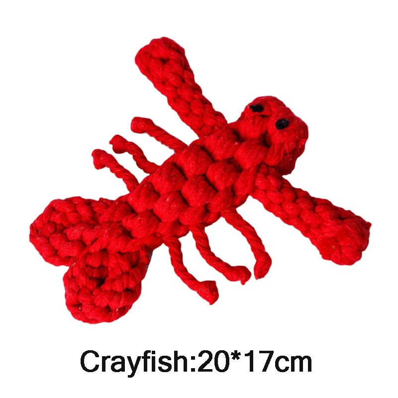 Dog Rope Toy Cartoon Animal Dog Chew Toys for Small Large Dogs Cats Molar Cleaning Teeth Toy Bite Resistance Puppy Pet Supplies