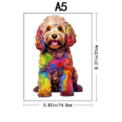 Jigsaw Puzzle Mysterious Animal Puzzles  Dog Puzzles Gift for Adult Kids Educational Fabulous Gift Interactive Games Wooden Toys
