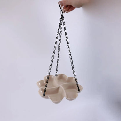 Bird Feeder Water Bowl Feeding Tray Stable Hanging Design for Outdoor Garden Birds Drinking