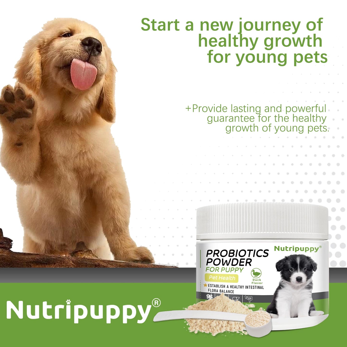 Dog Probiotic Powder Supplement - Supports Digestive Health&Relieves Diarrhea,Boosts Immune System for Puppy Adult Senior Dogs