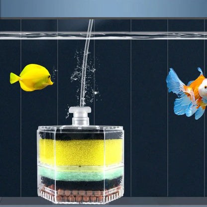 New Aquarium Filter Fish Tank Shrimp Pond Air Pump Biochemical Sponge Filter Bio Sponge Filter Aquarium Filtration