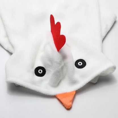 Dog Chicken Costume, Pet Halloween Christmas Cosplay Dress Up Costumes, Pet Hoodie Outfits Coat Clothes for Small Medium Dogs
