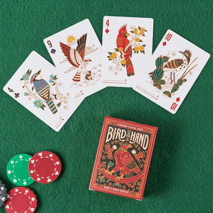 Bird in The Hand Themed Playing Cards - 54pcs Cards Art Deck Unique Bird Illustrations Playing Cards for Collectors