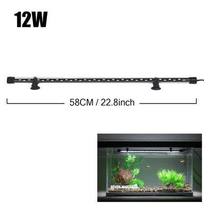 Aquarium Light LED Plant Grow Lamp Waterproof Fish Tank Light 18-58CM Underwater Aquariums Decor Lighting 90-260V 5730chip