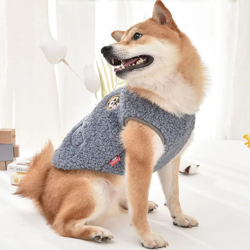 Dog Clothes Winter Fleece Costumes Warm Coat Thing Sleeveless Vest Jacket for Small Medium Large Dogs Apparel Pug Dachshund XXXL
