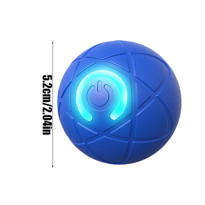 Electric Rolling Ball Dog Toy USB Interactive Dog Ball Toy Smart Interactive Pet Toy Ball with LED Light USB Charging Rolling