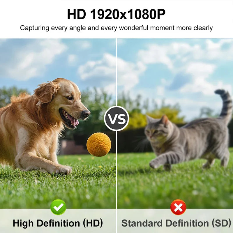 Pet Camera 1080p Sports Camera Portable Magnetic Suction 120 ° Wide-angle Field Of View Wearable Camera Dog Walking Cat Recorder