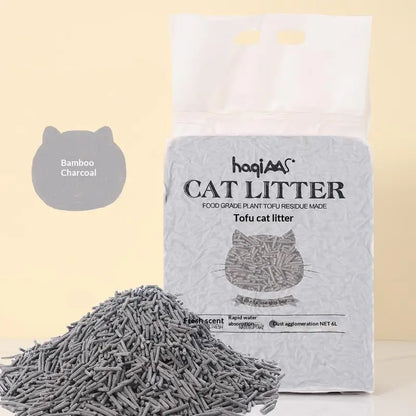 Original Plant Tofu Cat Litter 6L Green Tea Mixed Plant Cat Litter Fast Clumping Pet Supplies