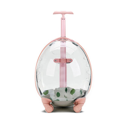 Pet Transparent Trolley Case Cat Dog Travel Convenient Portable Large Capacity Cart Ventilate Pet Carriers Supplies Accessories