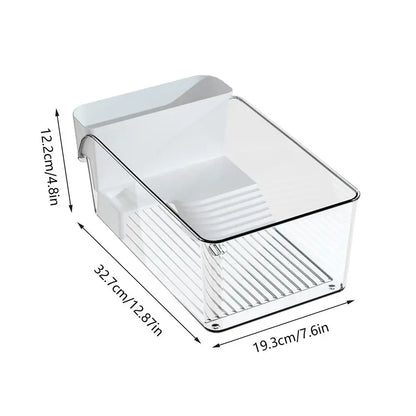 Turtle Tank with Basking Area, Transparent Reptile Terrarium Habitat for Pet Turtles, Hermit Crabs, Tortoise Adoption