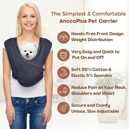 Dog Carrier for Small pet Front Facing Carrier Sling Hands Free Cat /Adjustable/Breathable/Pet Carrier Bag/Comfortable/slings