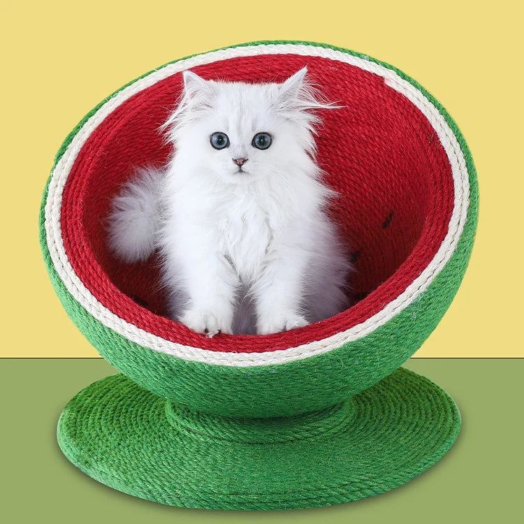 2022 New Design Cat Trees & Scratcher  Watermelon Shape Modern Simple Luxury Cat Tree House