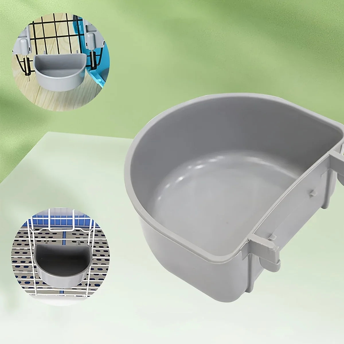 1pc plastic small animal feeding bowl, portable hanging pet water bowl, suitable for other small pets such as rabbits, hamsters