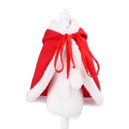 New Cat Costume Santa Cosplay Funny Transformed Cat/dog Pet Christmas Cape Dress Up Clothes Red Scarf Cloak Props Decor